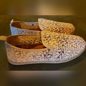 TOMS Cream CLOUDBOUND ALPARGATA SLIP-ON - WOMEN'S 8.5